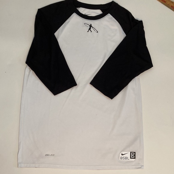 Nike BSBLWhite Dri Fit Athletic Cut T-Shirt - Large - Picture 5 of 11